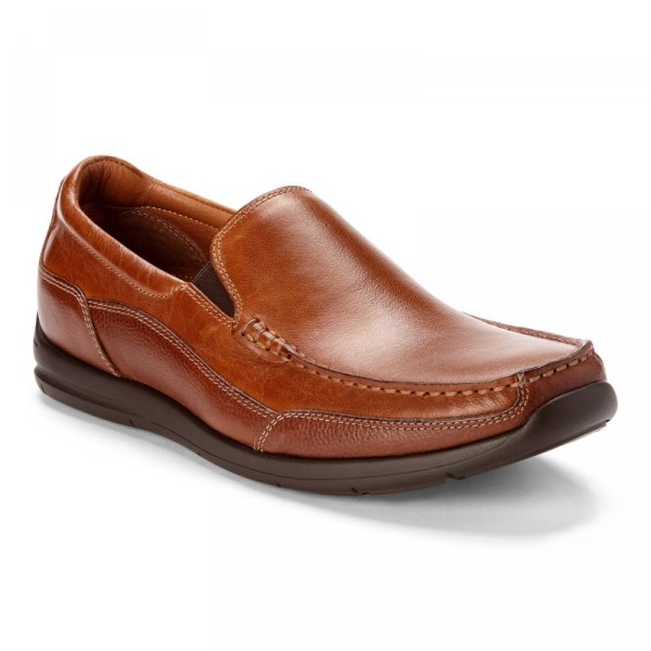 Vionic Loafers Ireland - Preston Slip on Loafer Brown - Mens Shoes Discount | EYDBX-7684